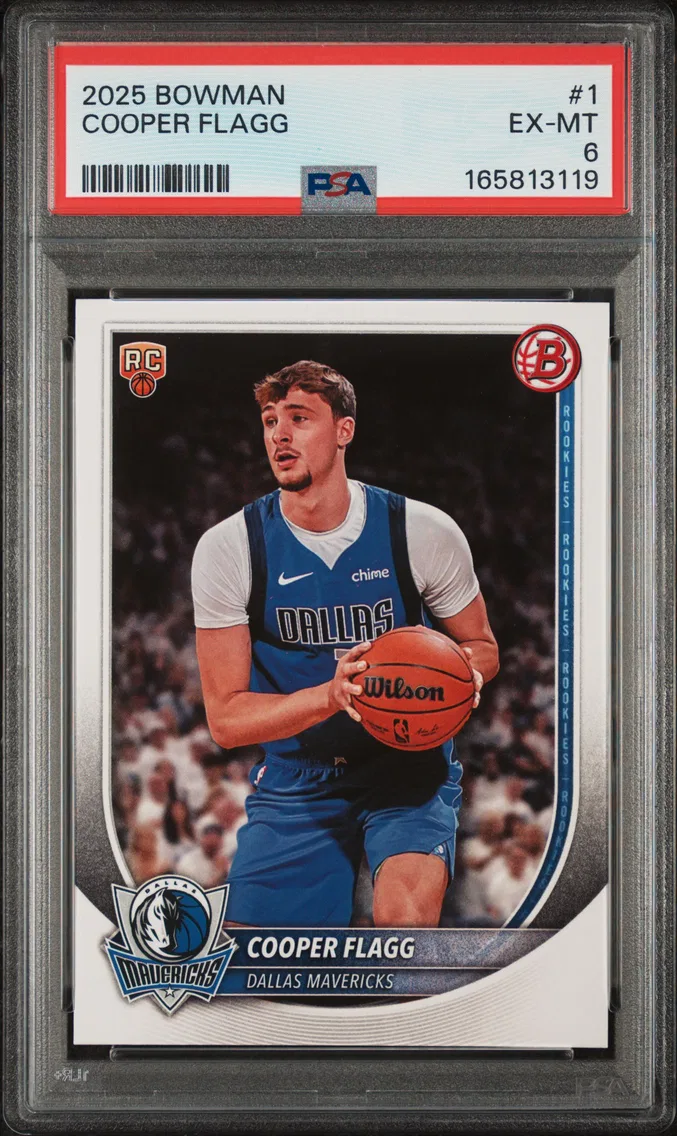 2025 #1 Cooper Flagg PSA 6 Bowman
