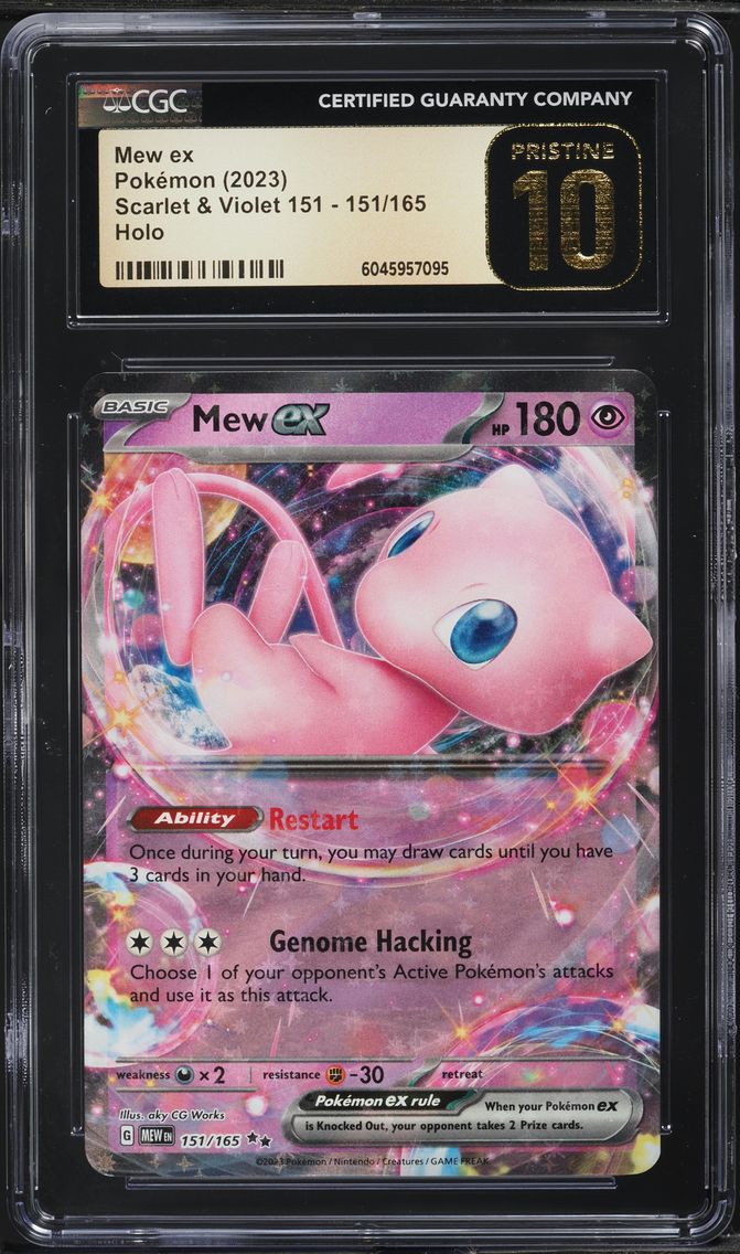 2023 #151 Mew EX CGC 10 Pristine Mew EN-151 Pokemon