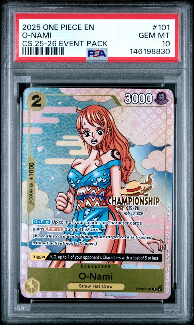 2025 #101 O-Nami PSA 10 One Piec