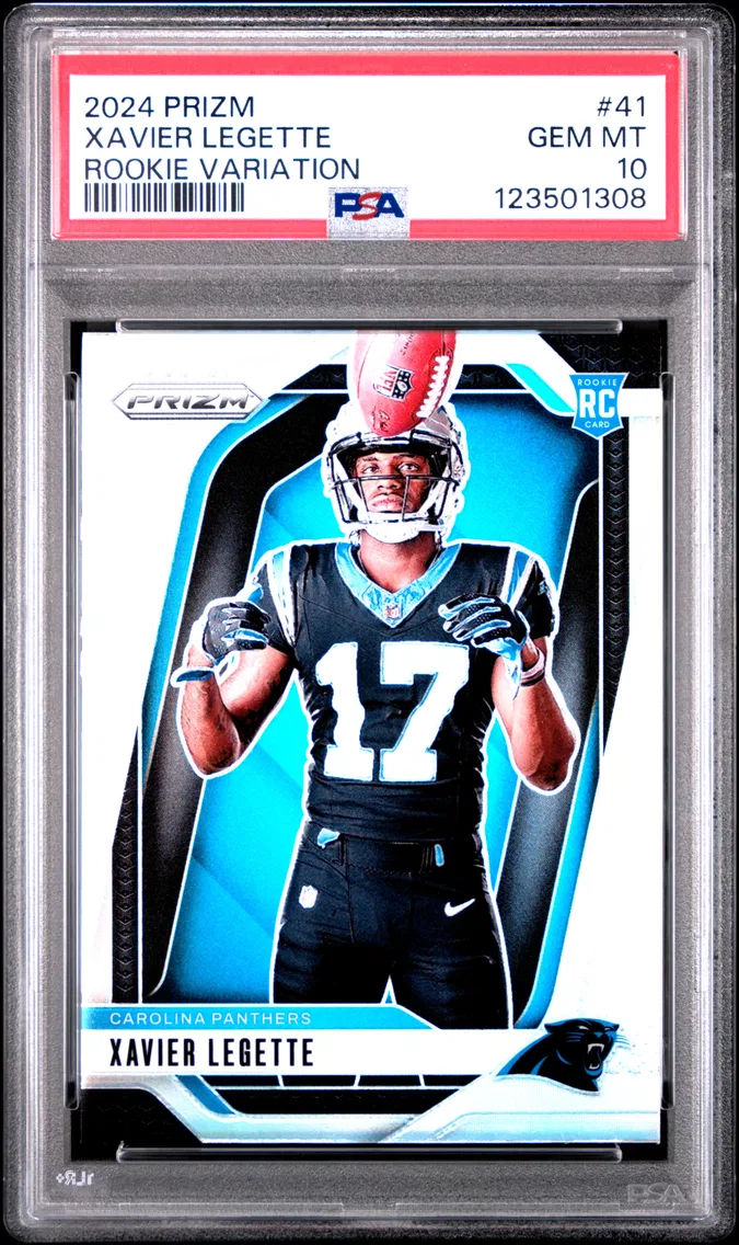 2024 #41 Xavier Legette PSA 10 Panini Prizm Rookie Variation