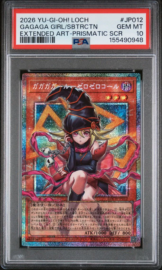 2026 #JP012 GAGAGA GIRL/SBTRCTN PSA 10 YU-GI-Oh! Japanese Loch-Limit Over Collection: the Heroes