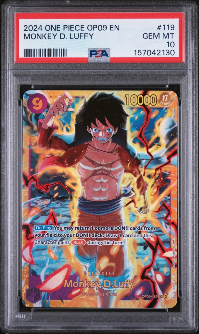 2024 #119 Monkey D. Luffy PSA 10 One Piece OP09-Emperors in the New World