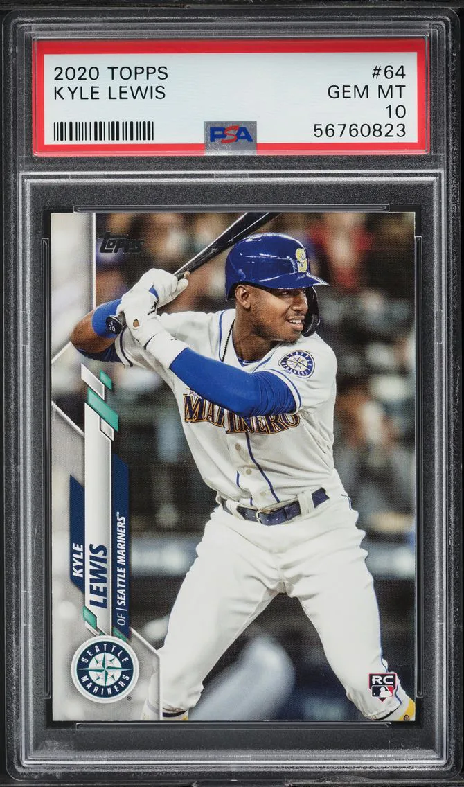 2020 Topps Kyle Lewis ROOKIE #64 PSA 10 GEM MINT