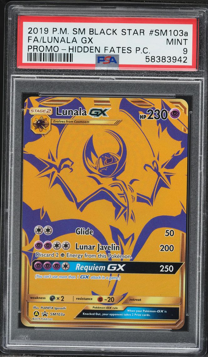 2019 #SM103a Full Art/Lunala GX 