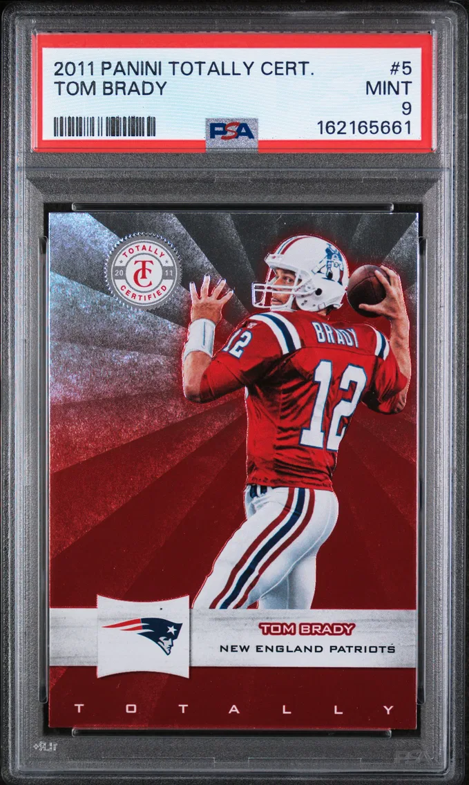 2011 #5 Tom Brady PSA 9 Panini Totally Certified