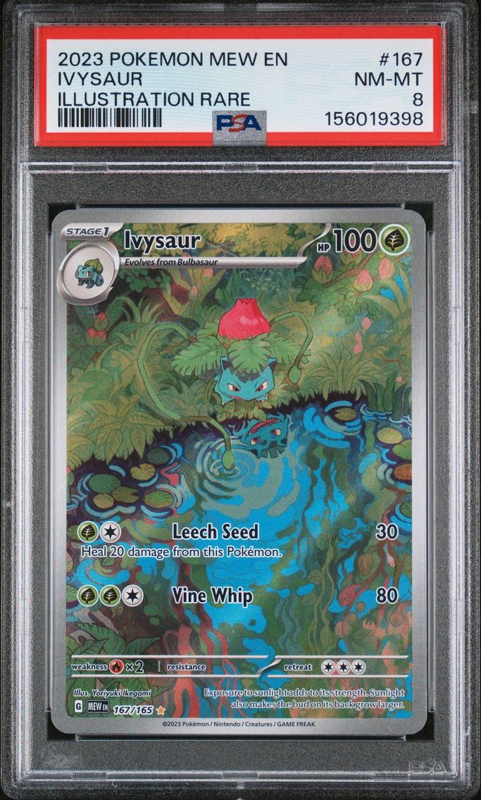 2023 #167 Ivysaur PSA 8 Mew EN-151