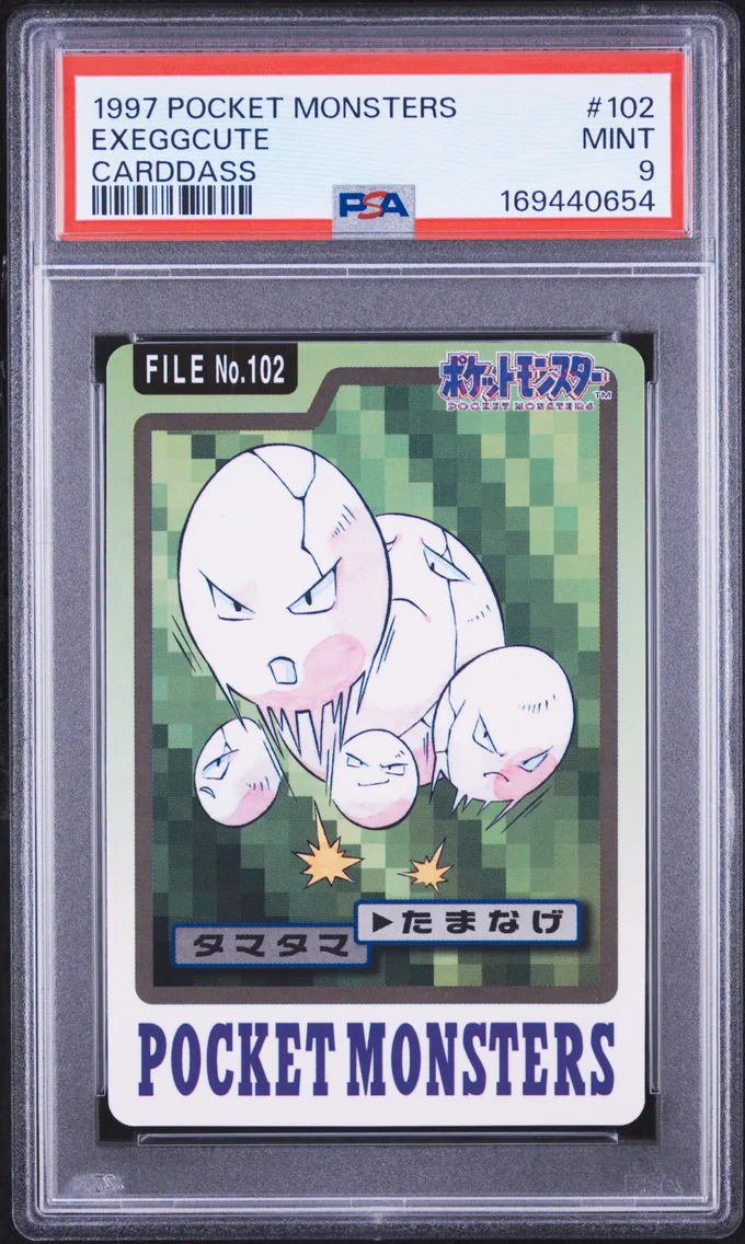 1997 #102 Exeggcute PSA 9 Pocket Monsters Carddass