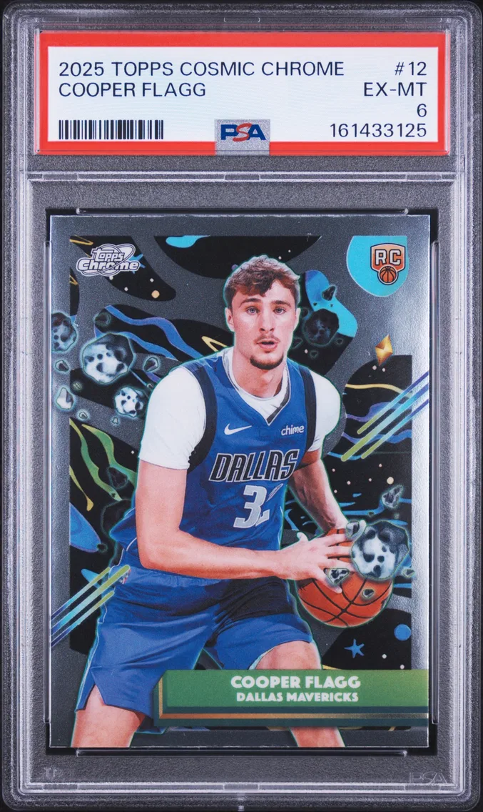 2025 #12 Cooper Flagg PSA 6 Topps Cosmic Chrome