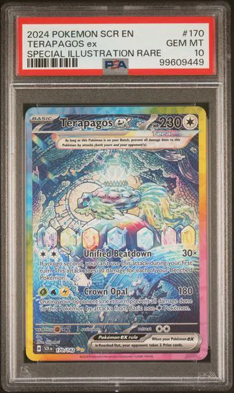 2024 #170 Terapagos EX PSA 10 Scr EN-Stellar Crown