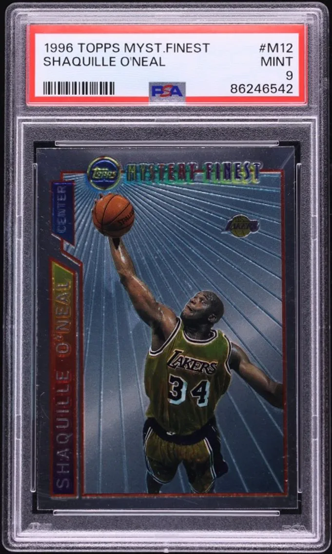 1996 Topps Mystery Finest Shaquille O'Neal #M12 PSA 9 MINT
