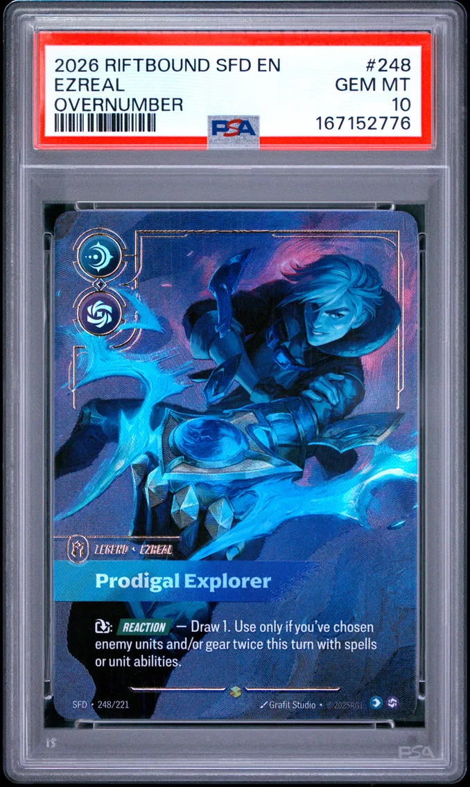 2026 #248 Ezreal - Prodigal Explorer PSA 10 Riftbound: League of Legends Sfd-Spiritforged