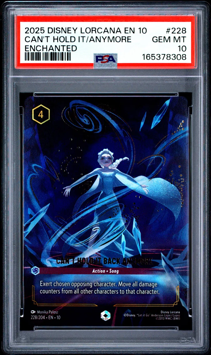 2025 #228 Can't Hold It Back Anymore PSA 10 Disney Lorcana EN 10-Whispers in the Well