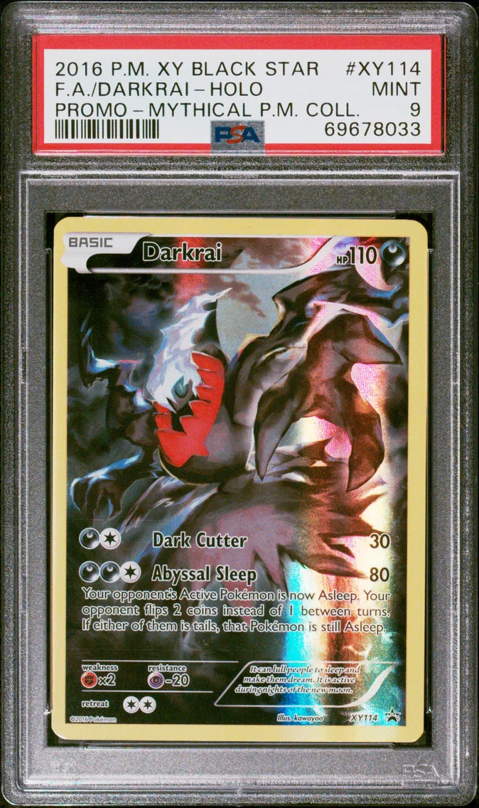 2016 #XY114 Full Art/Darkrai PSA