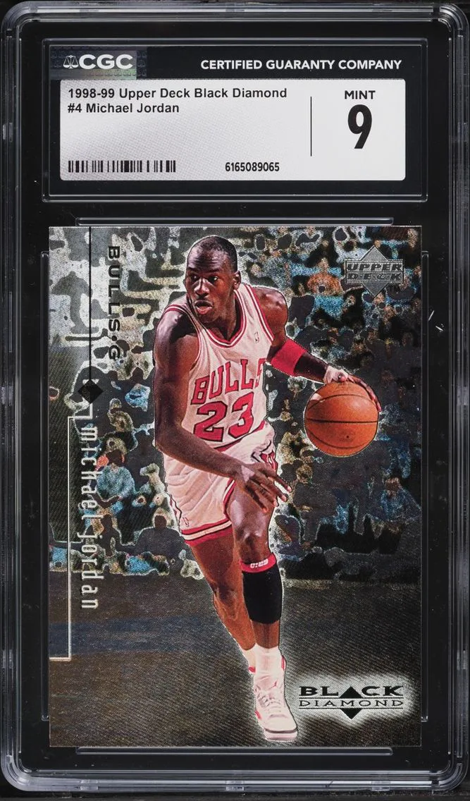 1998 Black Diamond Single Michael Jordan #4 CGC 9 MINT