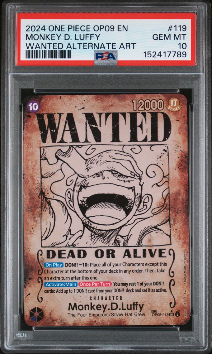 2024 #119 Monkey D. Luffy PSA 10