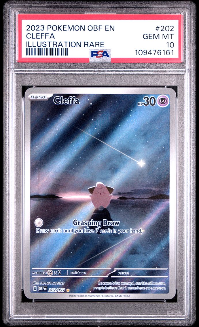 2023 #202 Cleffa PSA 10 Obf EN-Obsidian Flames