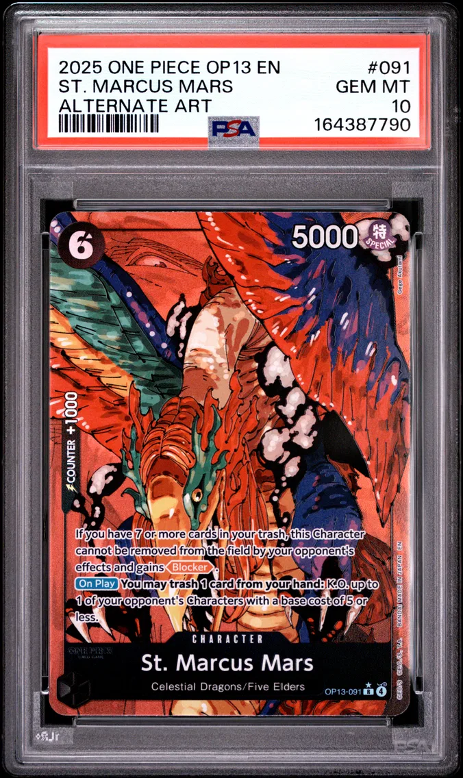 2025 #091 St. Marcus Mars PSA 10 One Piece OP13-Carrying on His Will