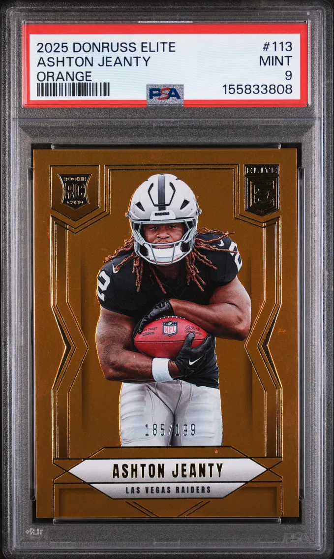 2025 #113 Ashton Jeanty PSA 9 Panini Donruss Elite