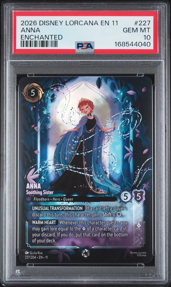 2026 #227 Anna - Soothing Sister PSA 10 Disney Lorcana EN 11-Winterspell