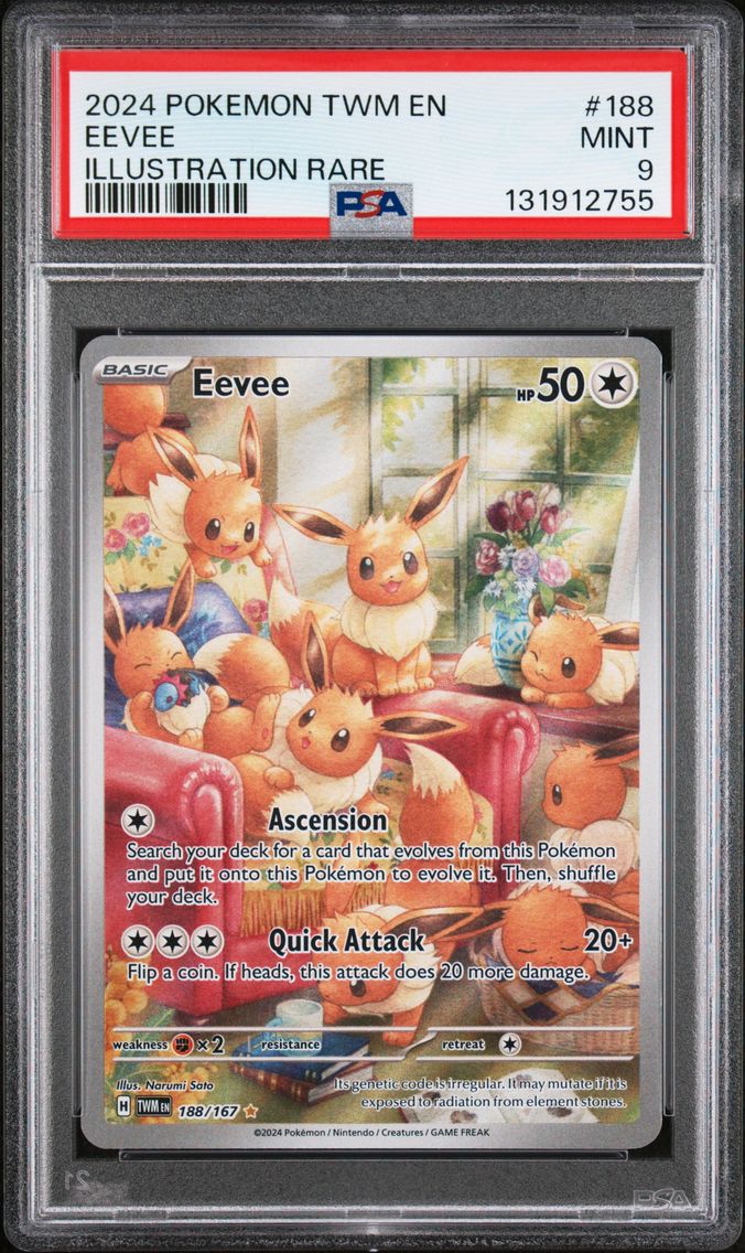 2024 #188 Eevee PSA 9 Twm EN-Twi