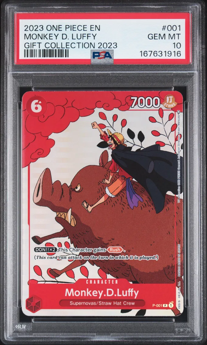 2023 #001 Monkey D. Luffy PSA 10 One Piece Gift Collection 2023