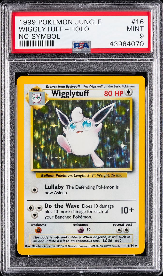 1999 #16 Wigglytuff-Holo PSA 9 Jungle Pokemon