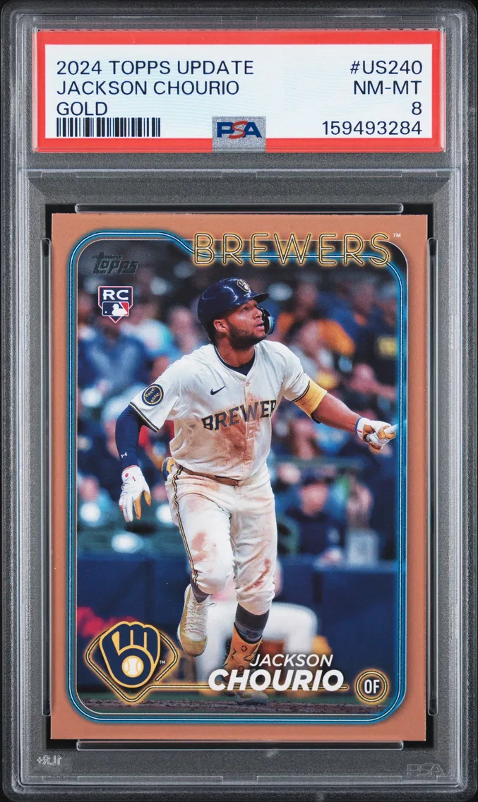 2024 #US240 Jackson Chourio PSA 8 Topps Update