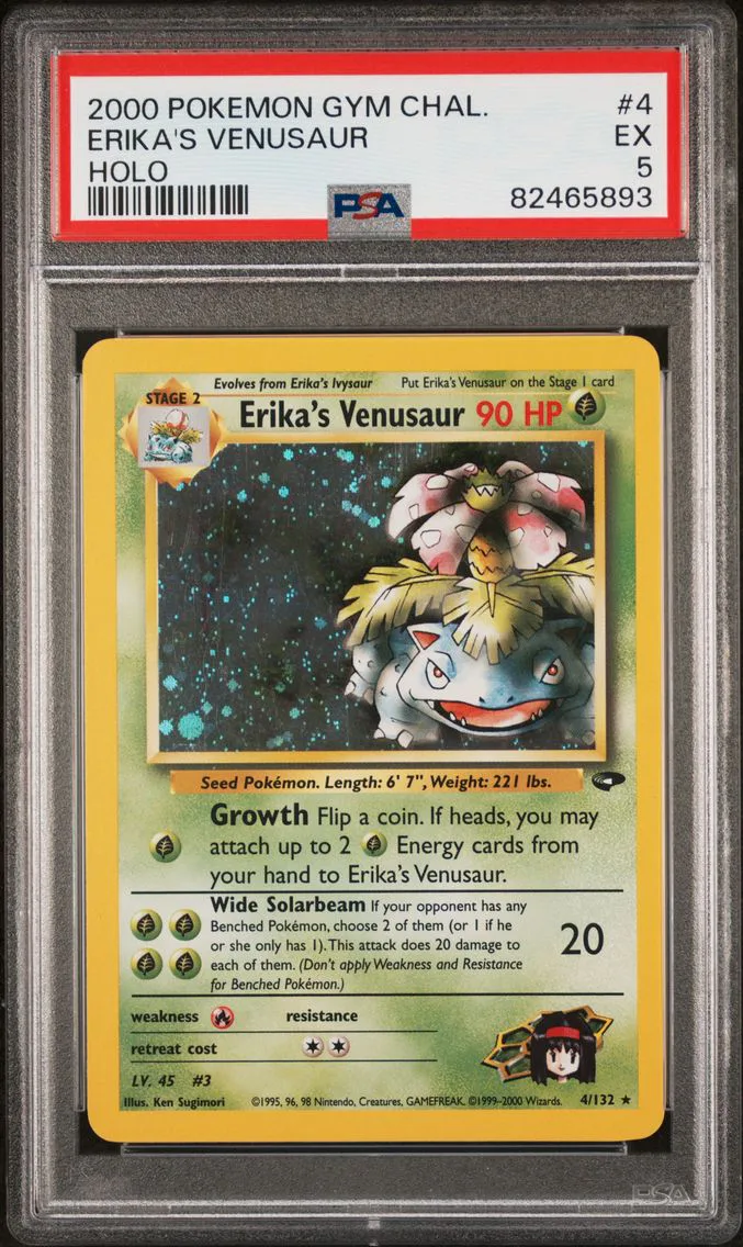 2000 #4 Erika's Venusaur PSA 5 Gym Challenge
