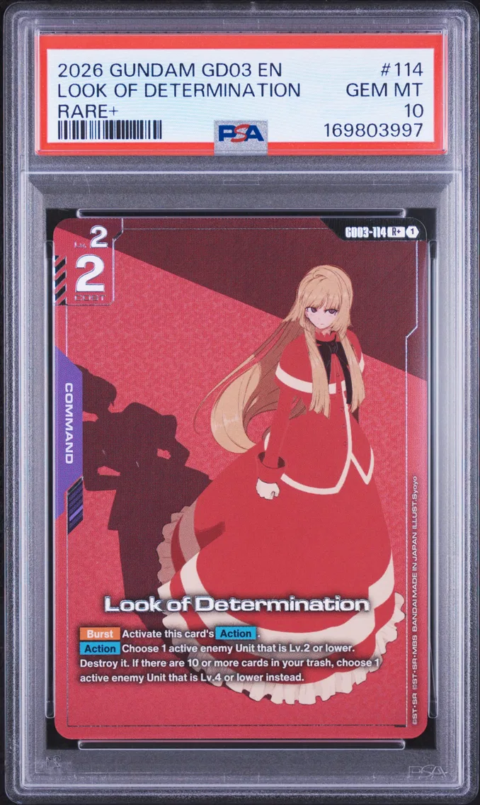 2026 #114 Look of Determination PSA 10 Gundam GD03-Steel Requiem