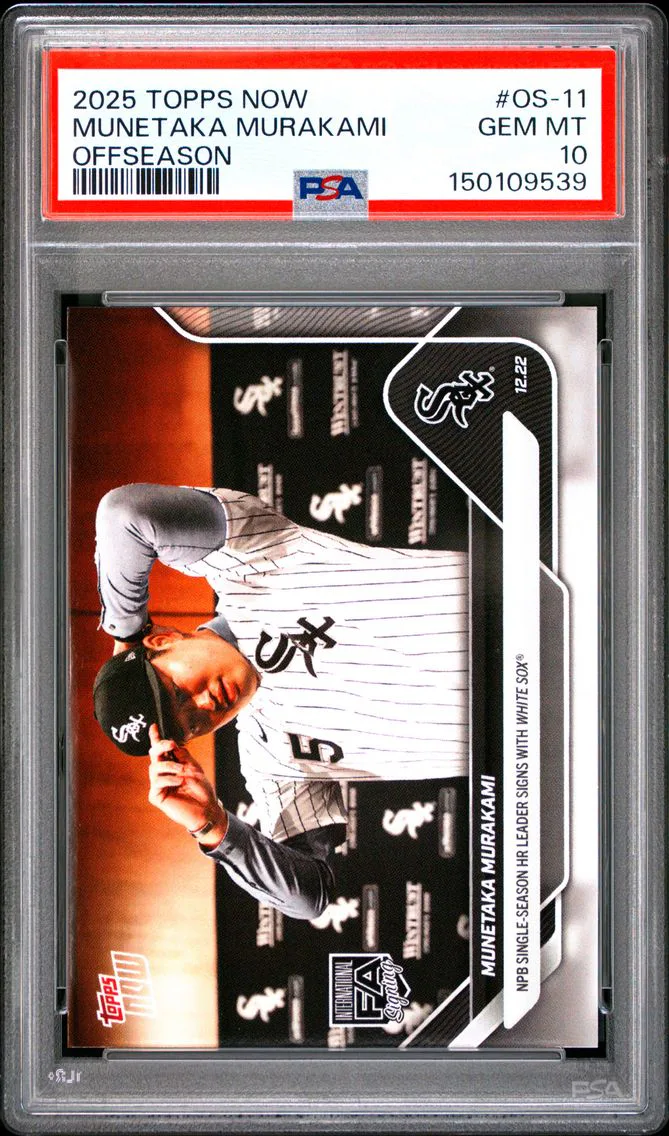 2025 #OS-11 Munetaka Murakami PSA 10 Topps Now Offseason