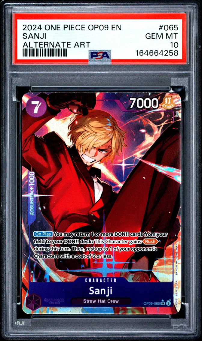 2024 #065 Sanji PSA 10 One Piece OP09-Emperors in the New World