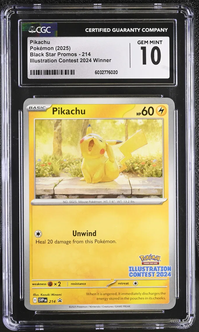 2025 Black Star Promos - Scarlet & Violet SVP EN - English Pikachu #214 CGC 10