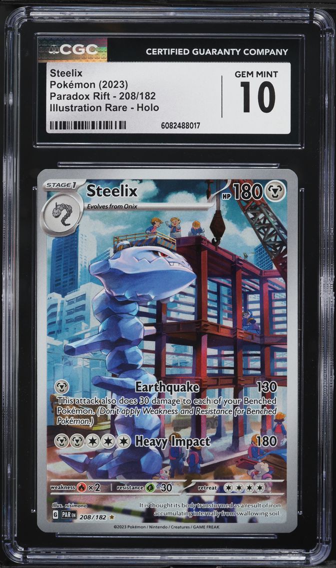 2023 #208 Steelix CGC 10 Par EN-Paradox Rift Pokemon
