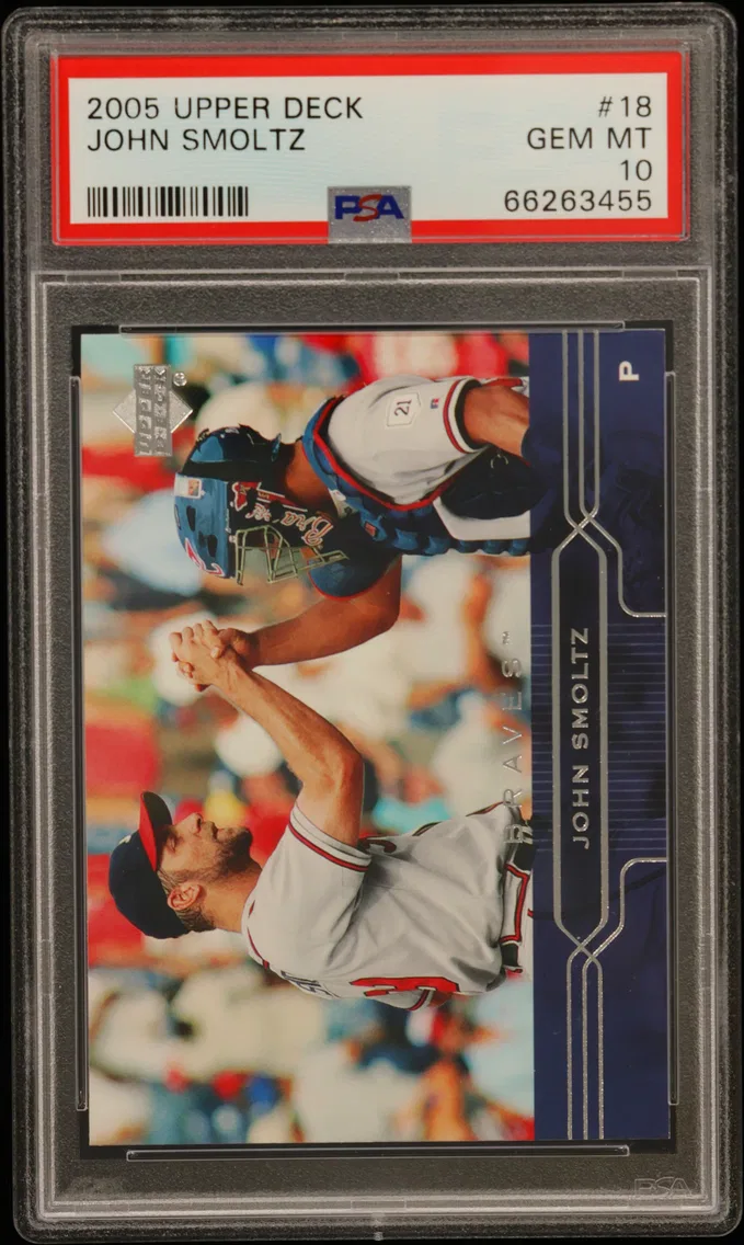 2005 #18 JOHN SMOLTZ PSA 10 Upper Deck