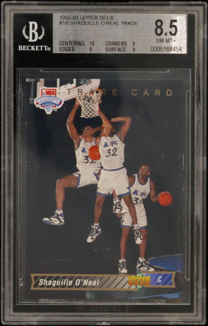 1992 #- Shaquille O'Neal TRADE BGS 8.5 Upper Deck