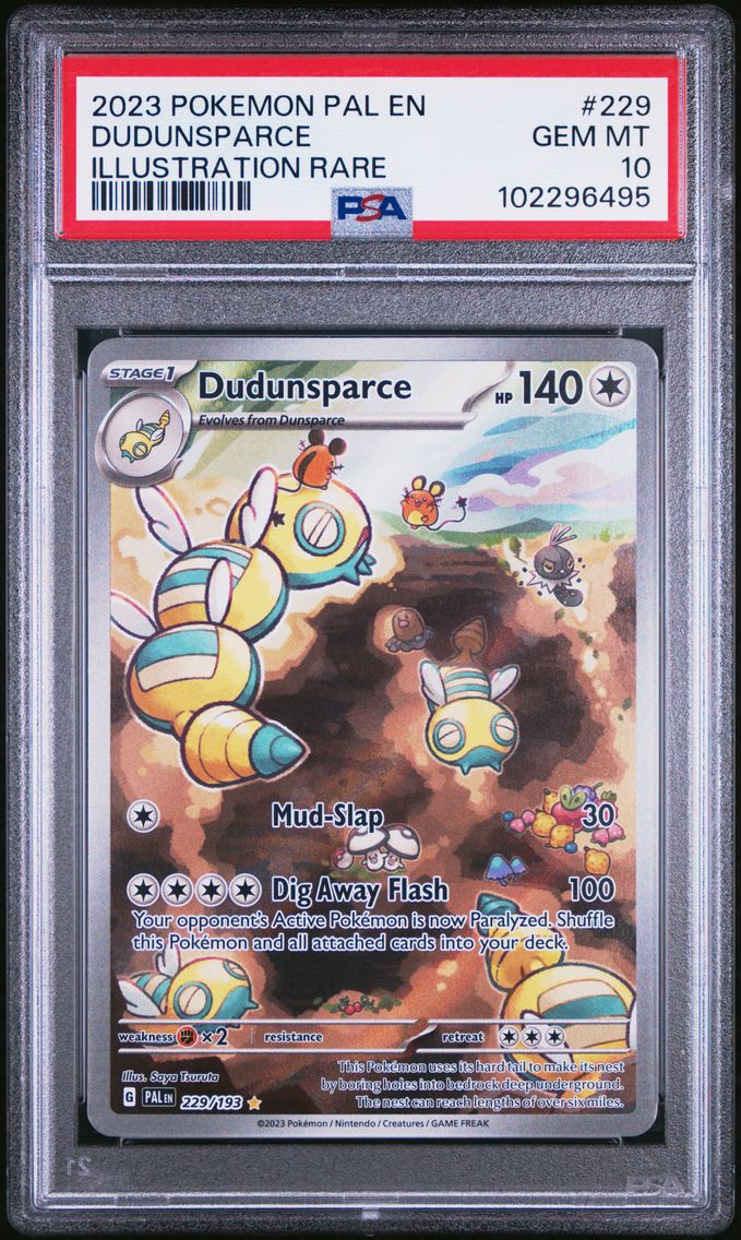 2023 #229 Dudunsparce PSA 10 Pal EN-Paldea Evolved Pokemon