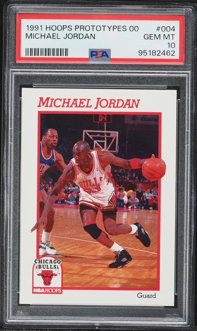 1991 #4 Michael Jordan PSA 10 Hoops Prototypes 00 Basketball