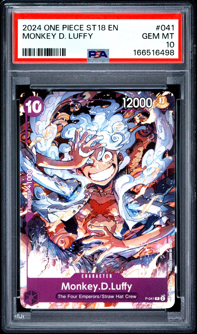 2024 #041 Monkey D. Luffy PSA 10 One Piece Starter Deck ST18-Purple Monkey D. Luffy