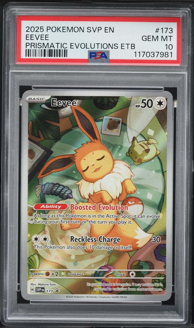 2025 #173 Eevee PSA 10 Svp EN-SV Black Star Promo Pokemon