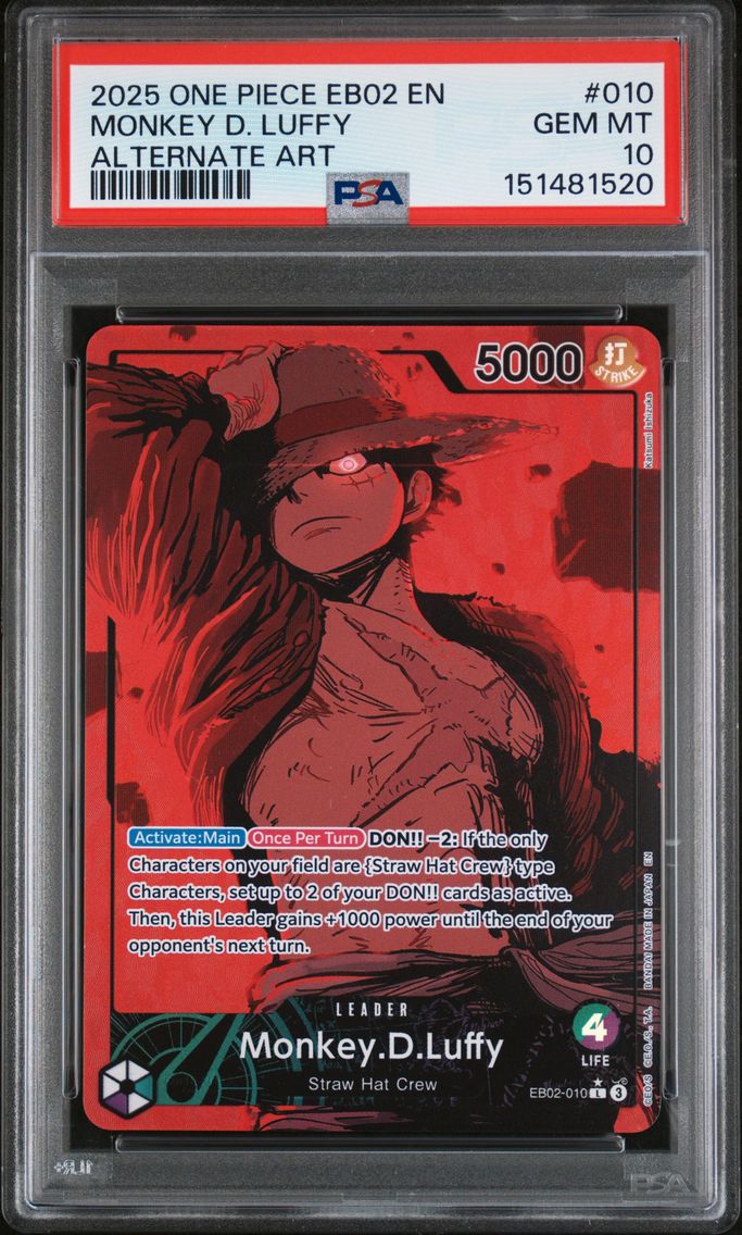 2025 #010 Monkey D. Luffy PSA 10