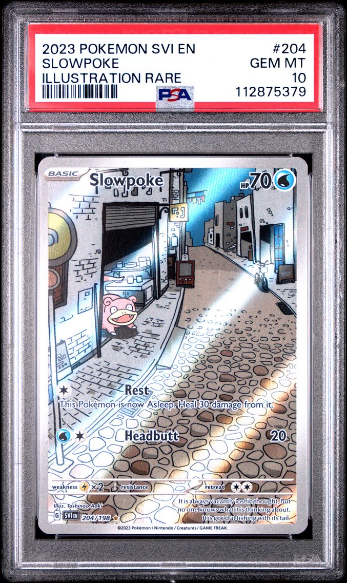 2023 #204 Slowpoke PSA 10 Svi EN