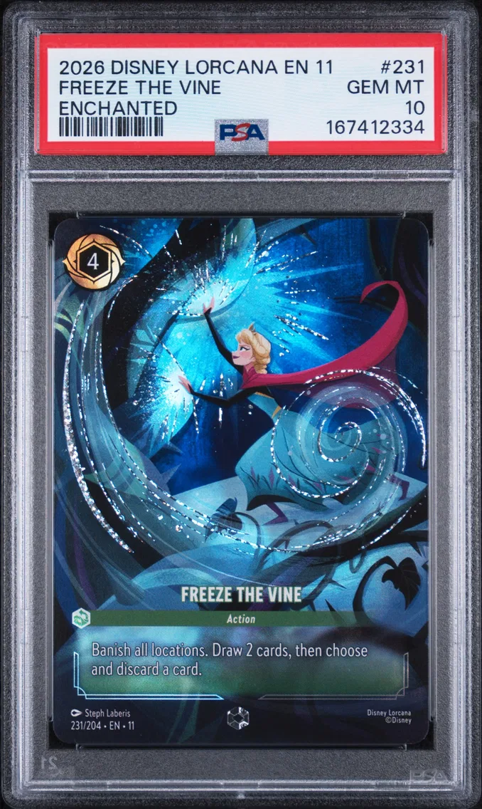 2026 #231 Freeze the Vine PSA 10 Disney Lorcana EN 11-Winterspell