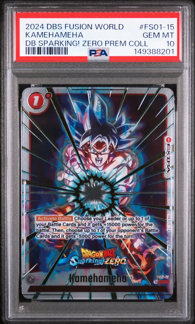 2024 #FS01-15 Kamehameha PSA 10 Dragon Ball Super Card Game Fusion World Dragon Ball Sparking! Zero Premium Collector's Edition