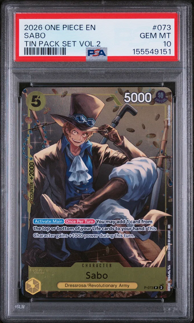 2026 #073 Sabo PSA 10 One Piece Promos