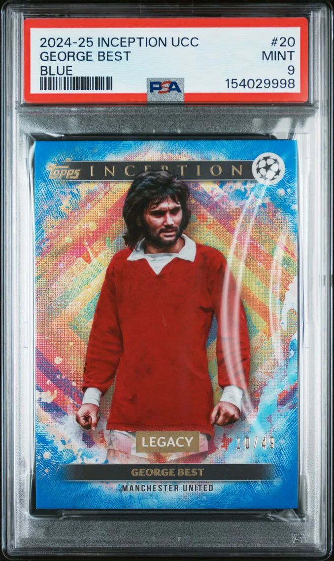 2024 #20 George Best PSA 9 Topps Inception UEFA Club Competitions