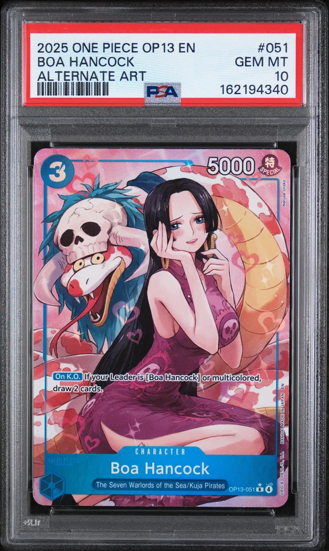 2025 #051 Boa Hancock PSA 10 One Piece OP13-Carrying on His Will