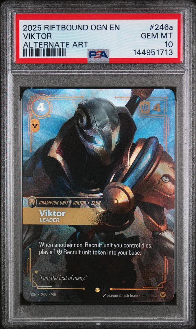 2025 #246a Viktor - Leader PSA 10 Riftbound: League of Legends Ogn-Origins