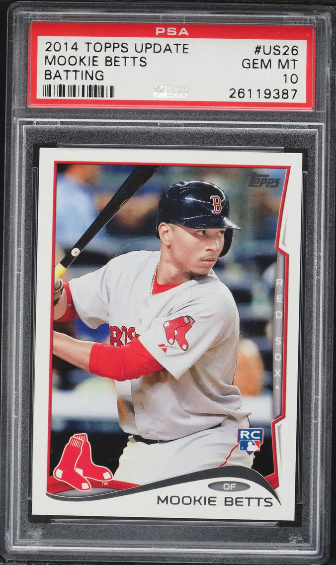 2014 #US26 Mookie Betts PSA 10 Topps Update Baseball