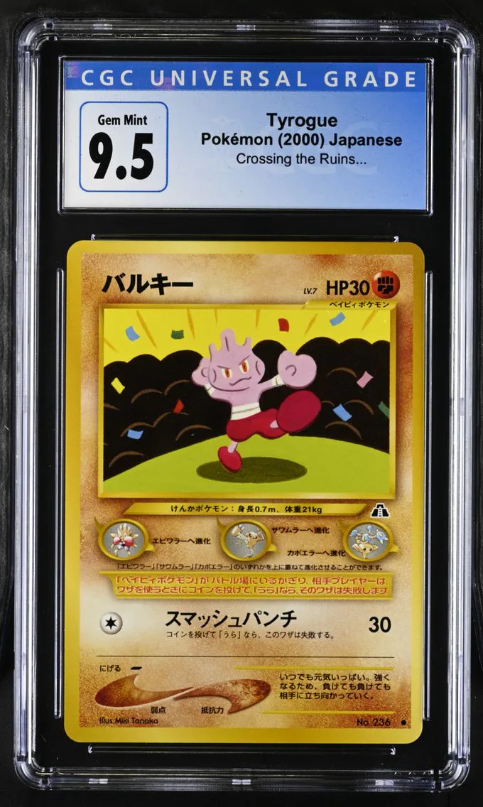 2000 #NA Tyrogue CGC 10 Crossing the Ruins... - Japanese