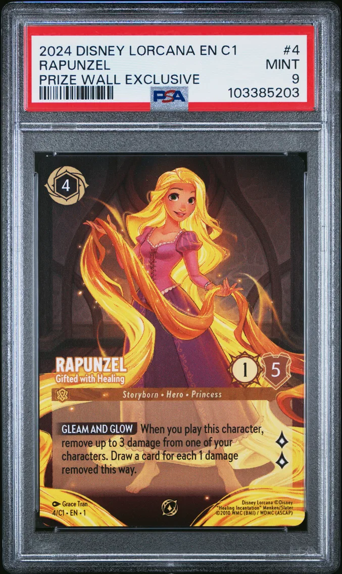 2024 #4 Rapunzel - Gifted With Healing PSA 9 Disney Lorcana EN C1-Lorcana Challenge Promo